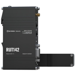 Teltonika RUT142 RS232 Router for secure network segmentation, 2 fast ethernet ports, WiFi, RMS compatible